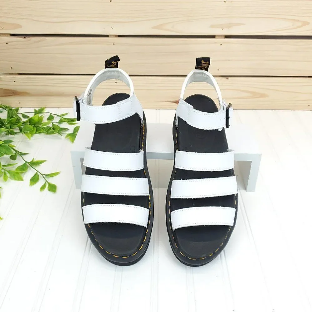 Dr. Martens Women's Blaire Hydro Leather Strap Sandals Size 9